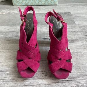 Jessica Simpson - Peep-toe Block-heel Sandals